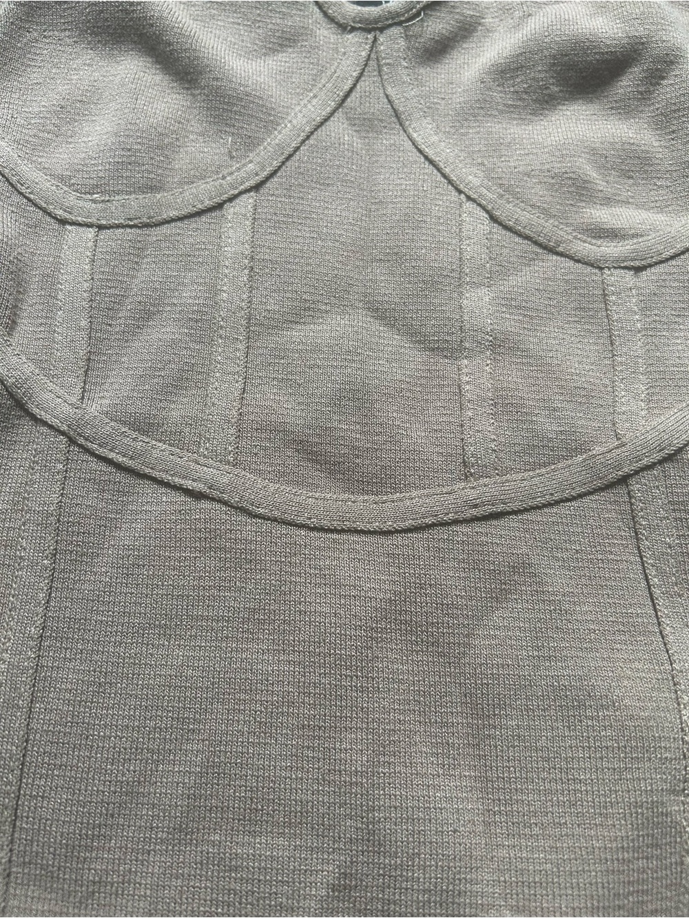 Love Tree Neutral Taupe Bustier Tank - Picture 4 of 4